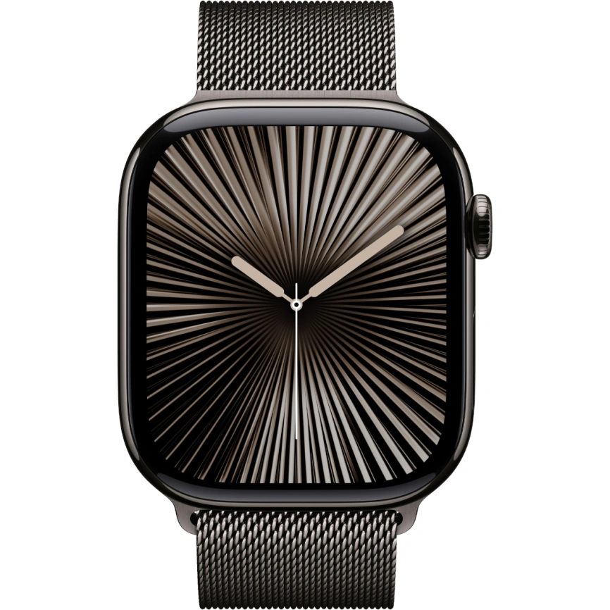 Смарт-часы Apple Watch S10 - 46 mm Титановый корпус | ремешок Milanese Loop | цвет Slate Gray, M/L