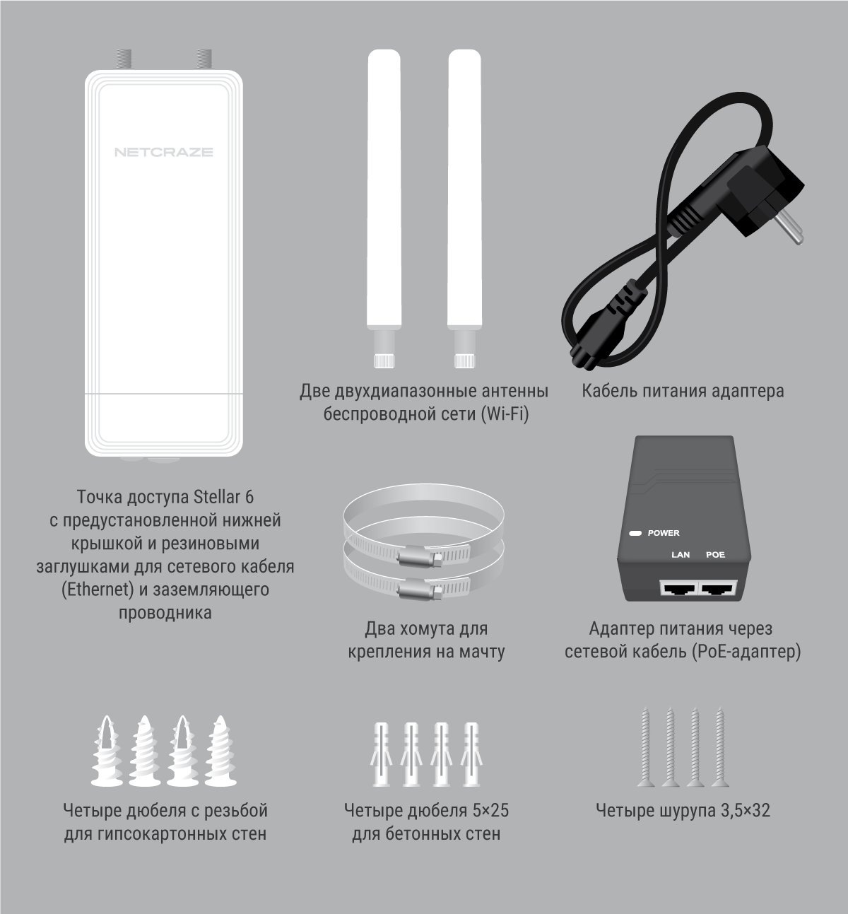 Точка доступа Netcraze Stellar 6 (NAP-650)