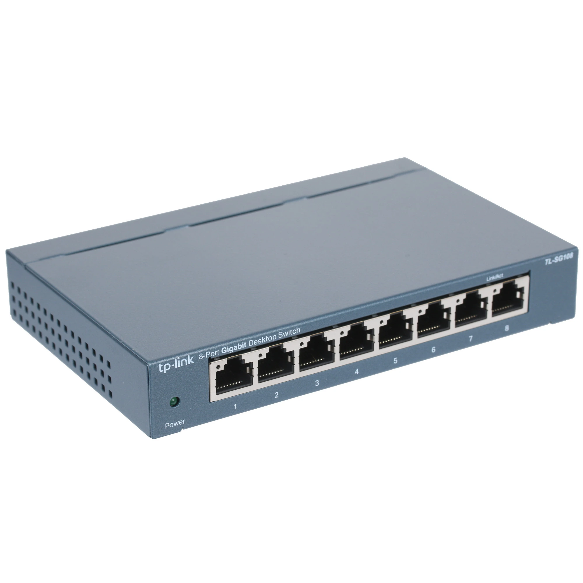 Коммутатор TP-Link TL-SG108, 8 портов, 10/100/1000 Мбит/с, неуправляемый