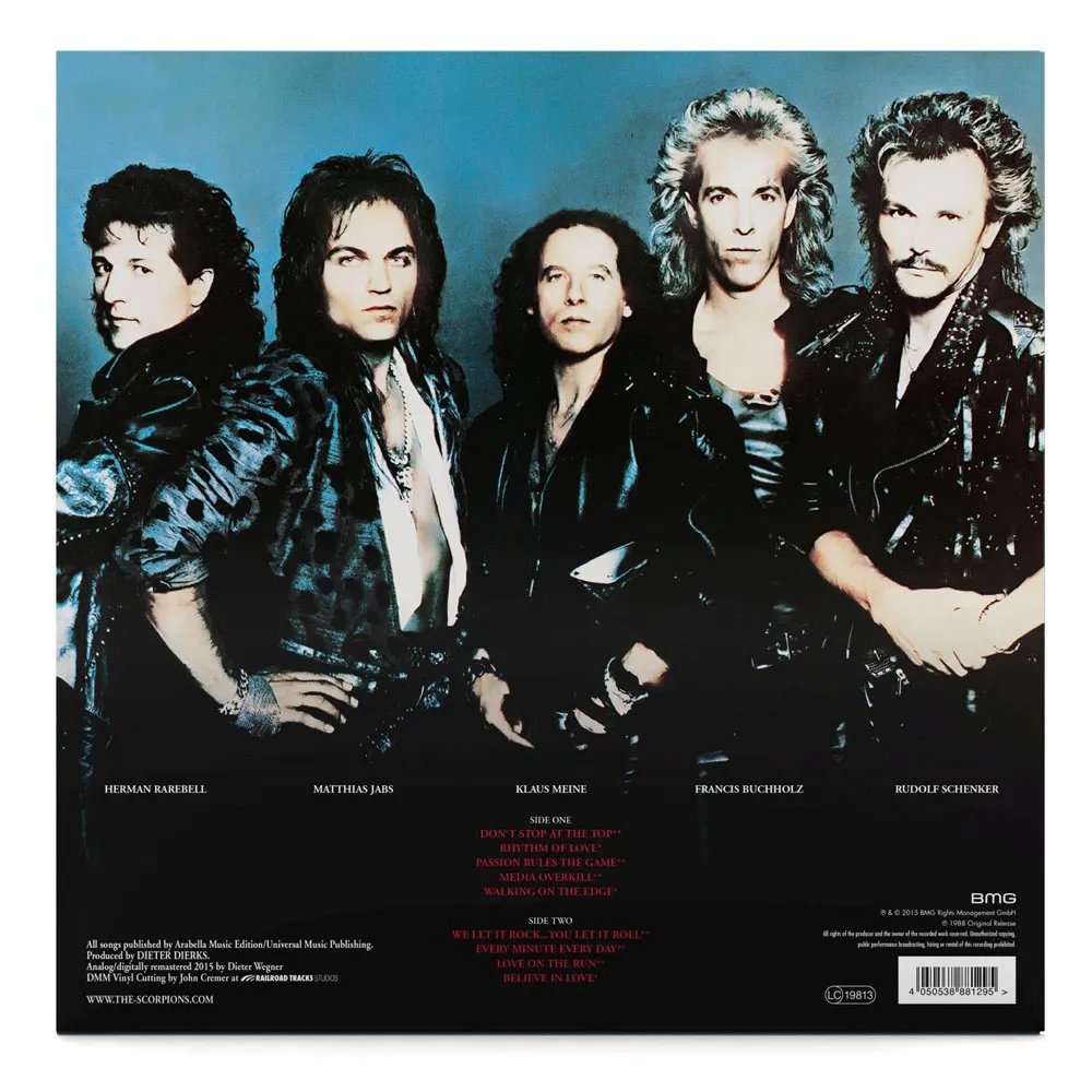 Виниловая пластинка SCORPIONS - Savage Amusement (Transparent Curacao)