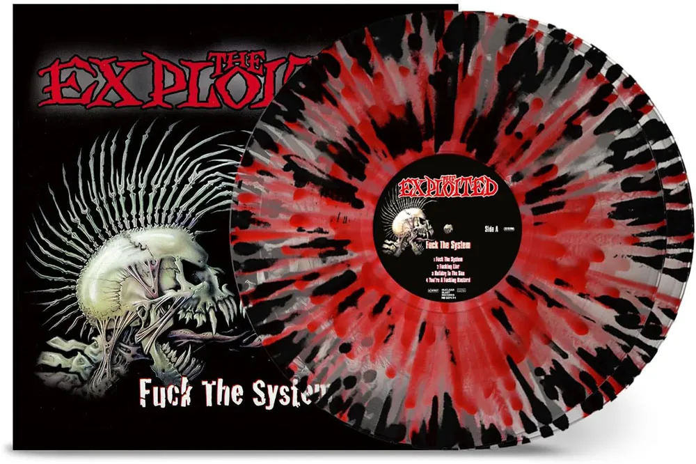 Виниловая пластинка EXPLOITED - Fuck The System (Clear Red & Black Splatter)