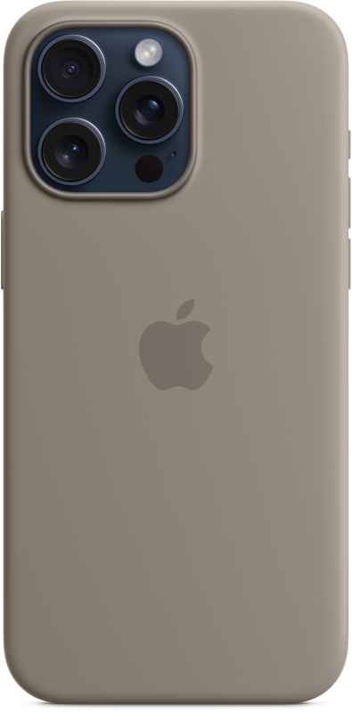 Чехол Apple MagSafe для iPhone 15 Pro Силикон платиново-серый - MT1E3