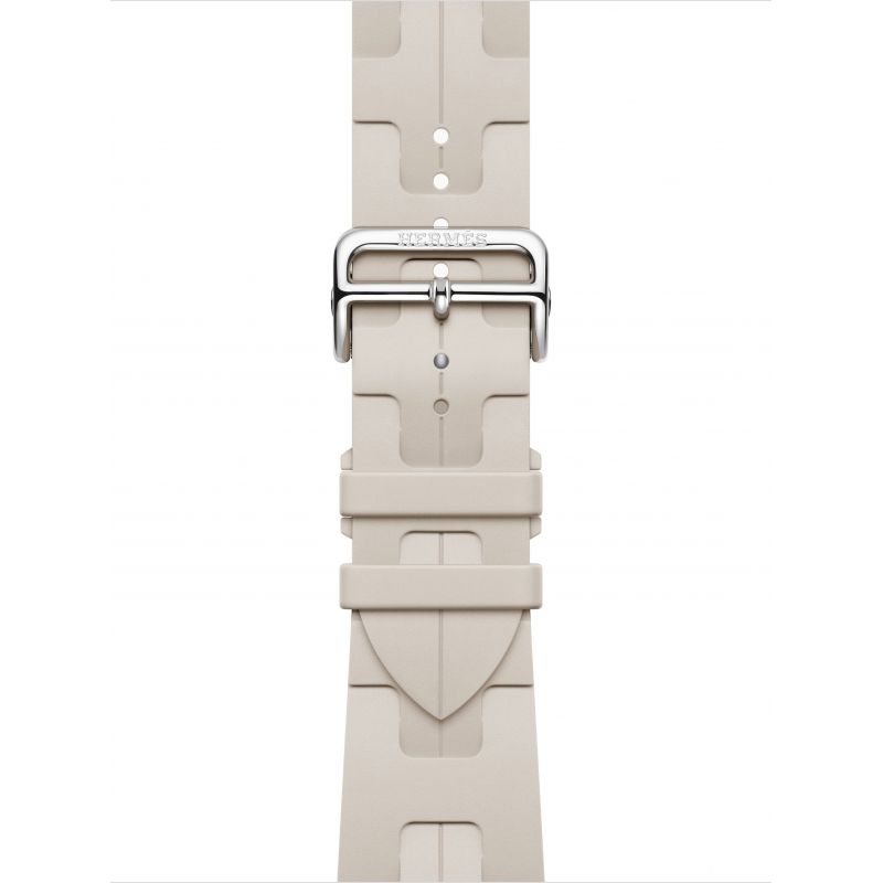 Смарт-часы Apple Watch S10 Hermes - 42 mm браслет Kilim Single Tour (Béton | бежевый)