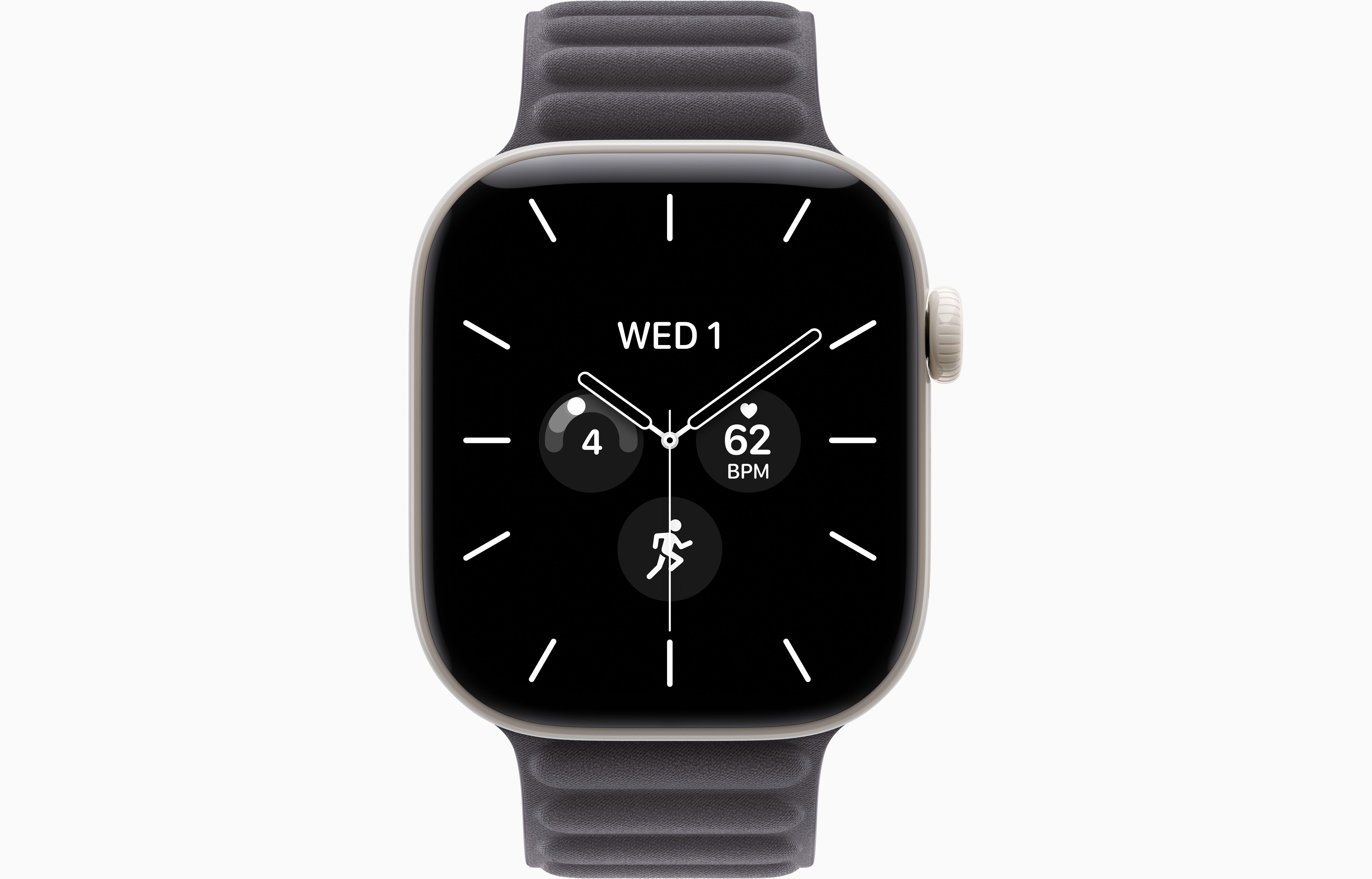 Смарт-часы Apple Watch Series 12, 42 мм, GPS + Cellular, Ceramic Pearl White, Magnetic Link Midnight, M/L