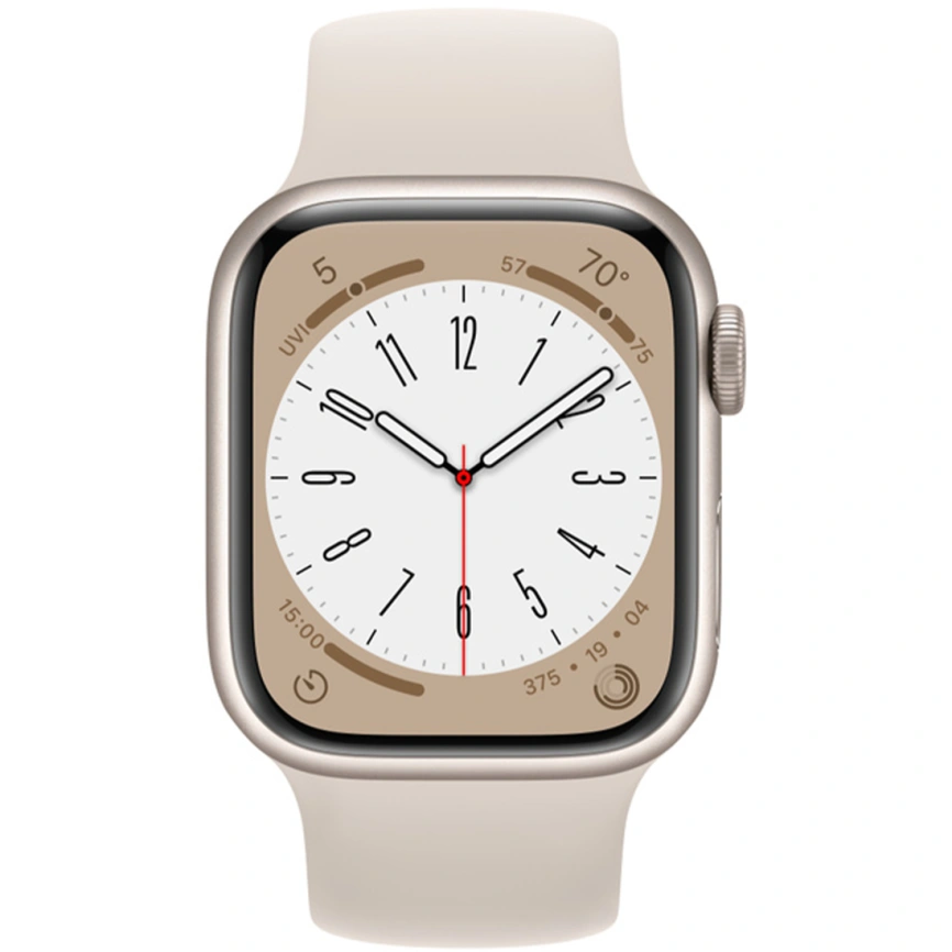 Смарт-часы Apple Watch Series 8 GPS 45mm Starlight Sport Band