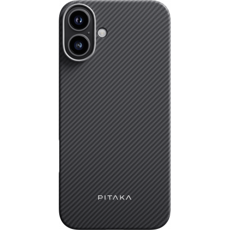 Чехол Pitaka Ultra-Slim Case для iPhone 16, черный Чехол Pitaka Ultra-Slim Case для iPhone 16, черный