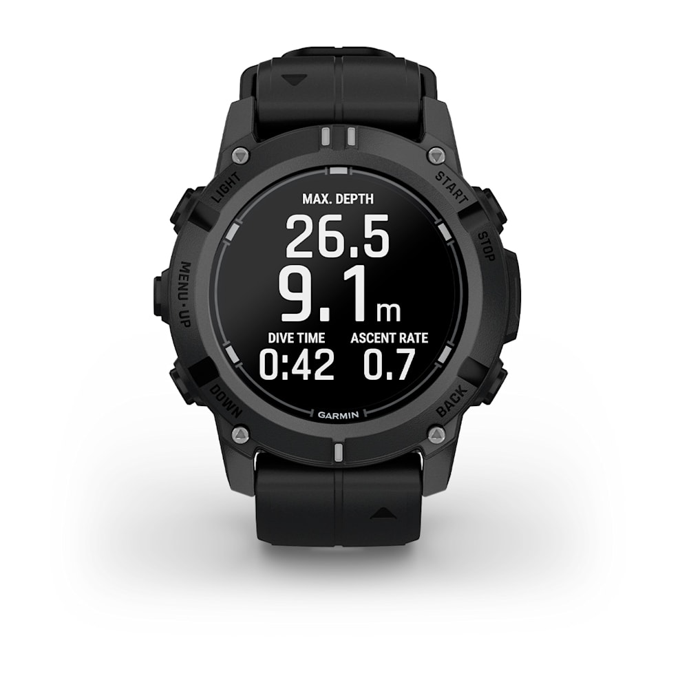 Смарт-часы Garmin Descent G2 - 45 mm, Черный, черный силиконовый ремешок