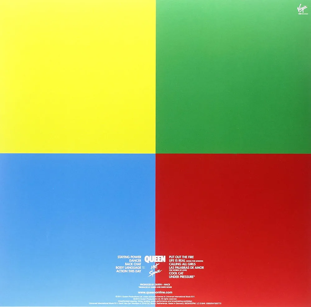 Виниловая пластинка QUEEN - Hot Space