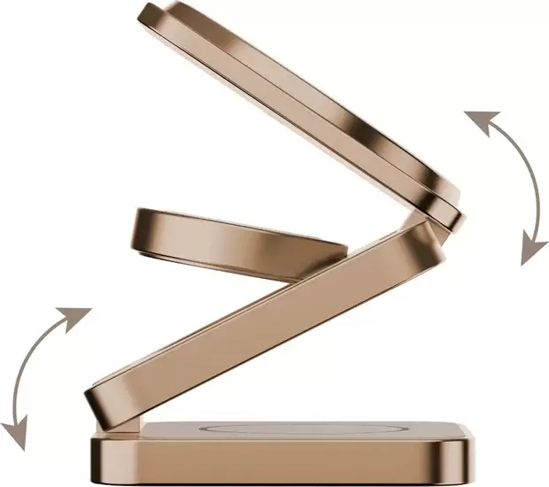 Беспроводная Зарядка MOMAX 3-in-1, Gold