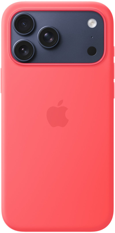 Чехол Apple для iPhone 17 Pro Max Silicone MagSafe, ярка гуава