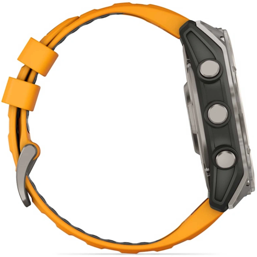 Смарт-часы Garmin Fenix 8 51mm Amoled Sapphire (010-02905-11) Titanium with Spark Orange/Graphite Silicone Band