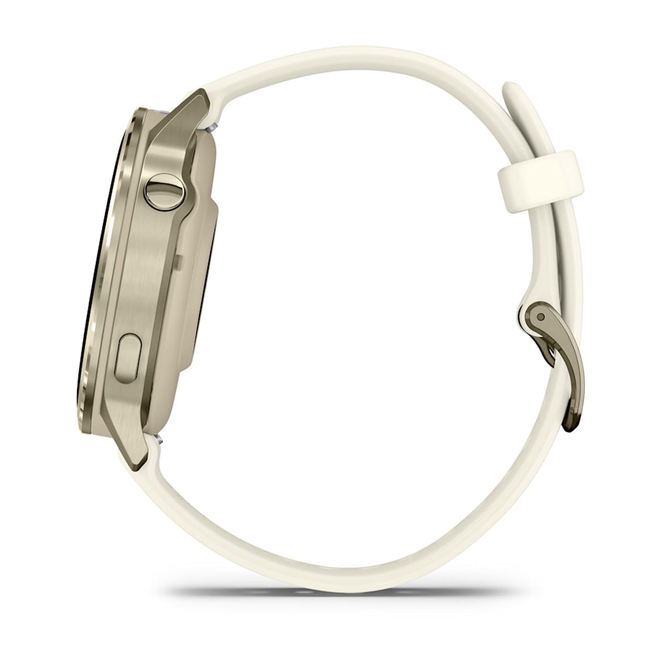 Смарт-часы Garmin Venu 4 - 41 mm, Лунно-золотистый, силиконовый ремешок цвета слоновой кости