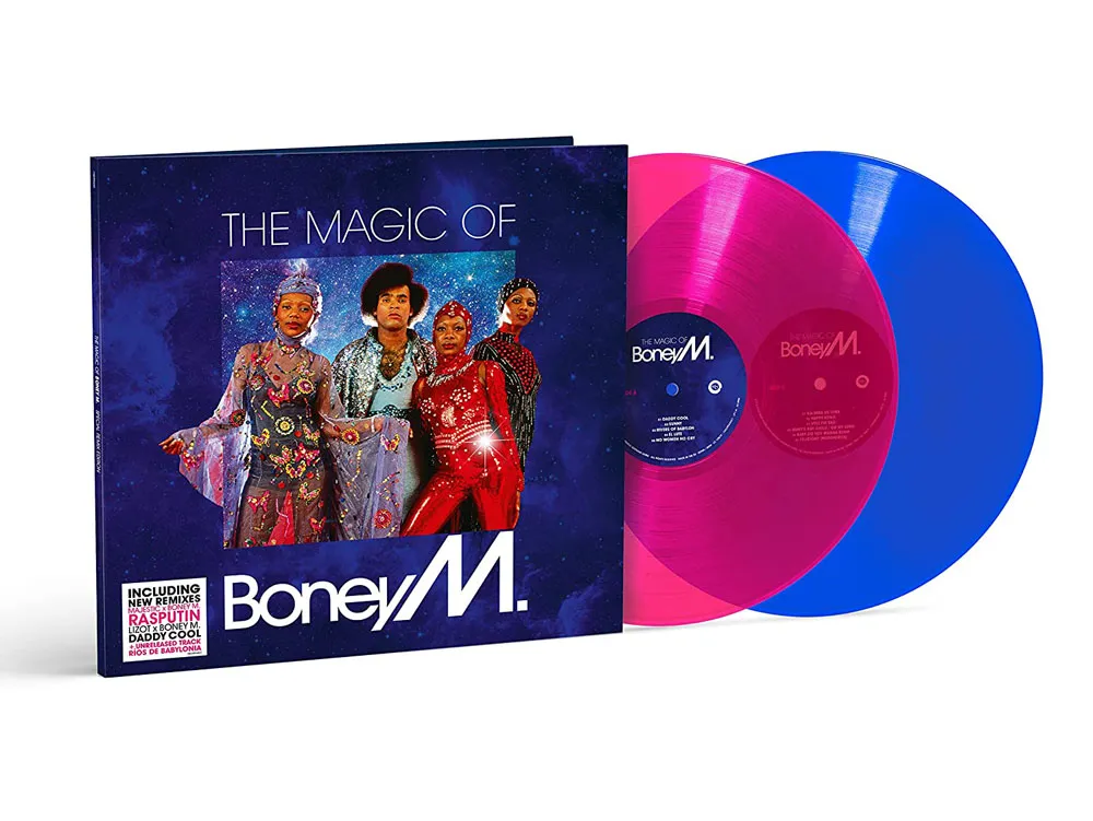 Виниловая пластинка BONEY M. - The Magic of Boney M. (Magenta & Blue Transparent)