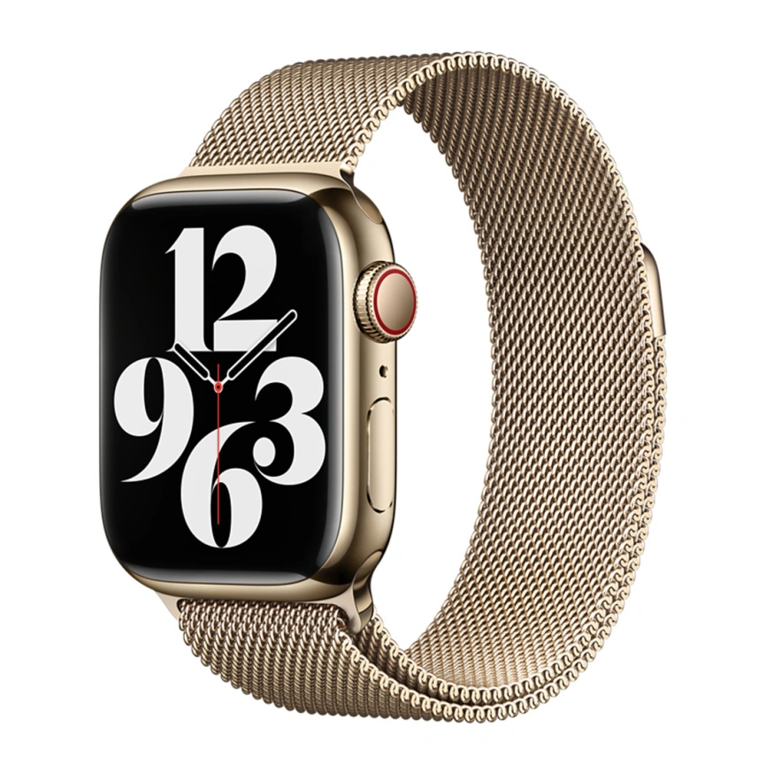 Ремешок Apple Watch 45mm Gold Milanese Loop