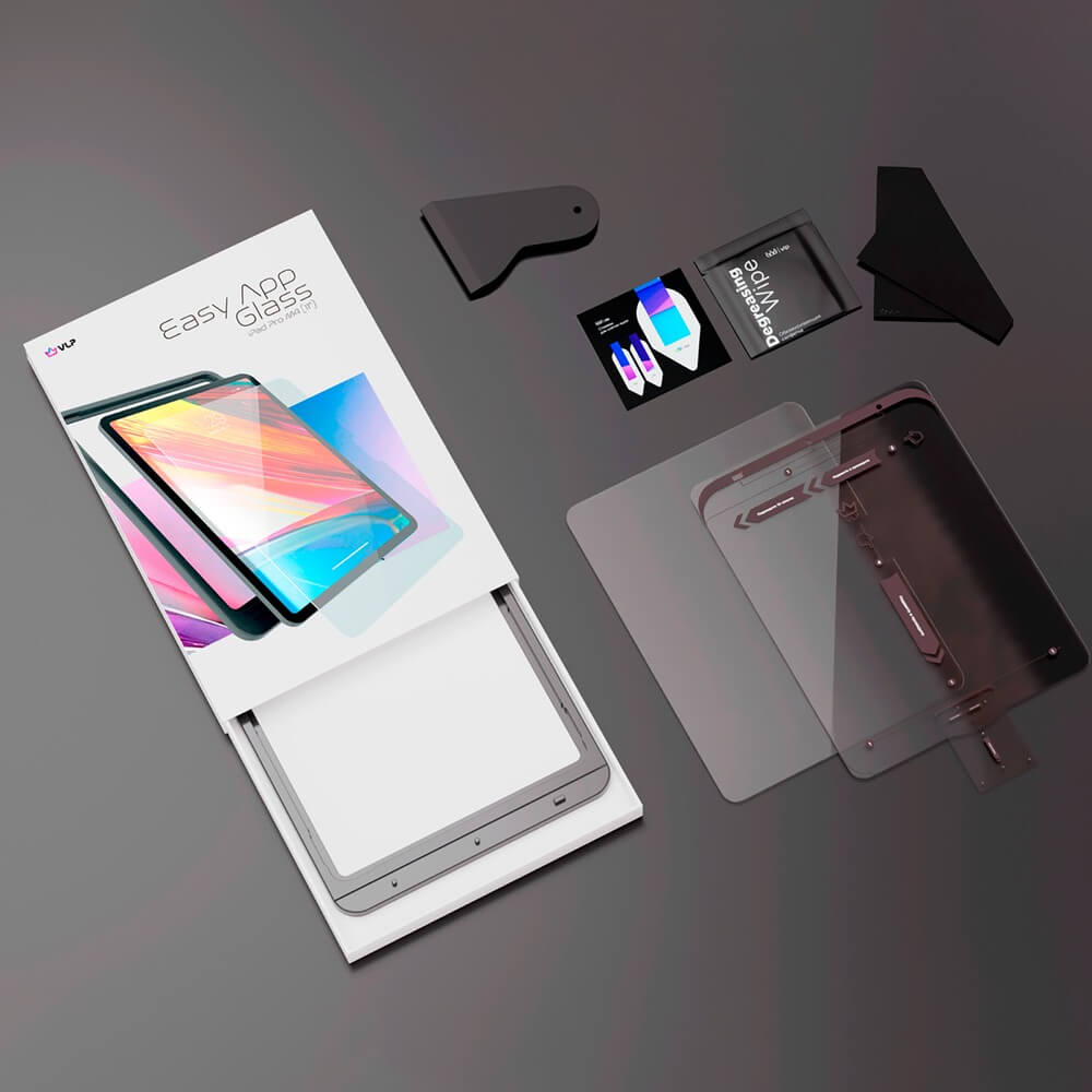 Защитное стекло VLP Easy App Glass для iPad Pro 11" M4  с аппликатором