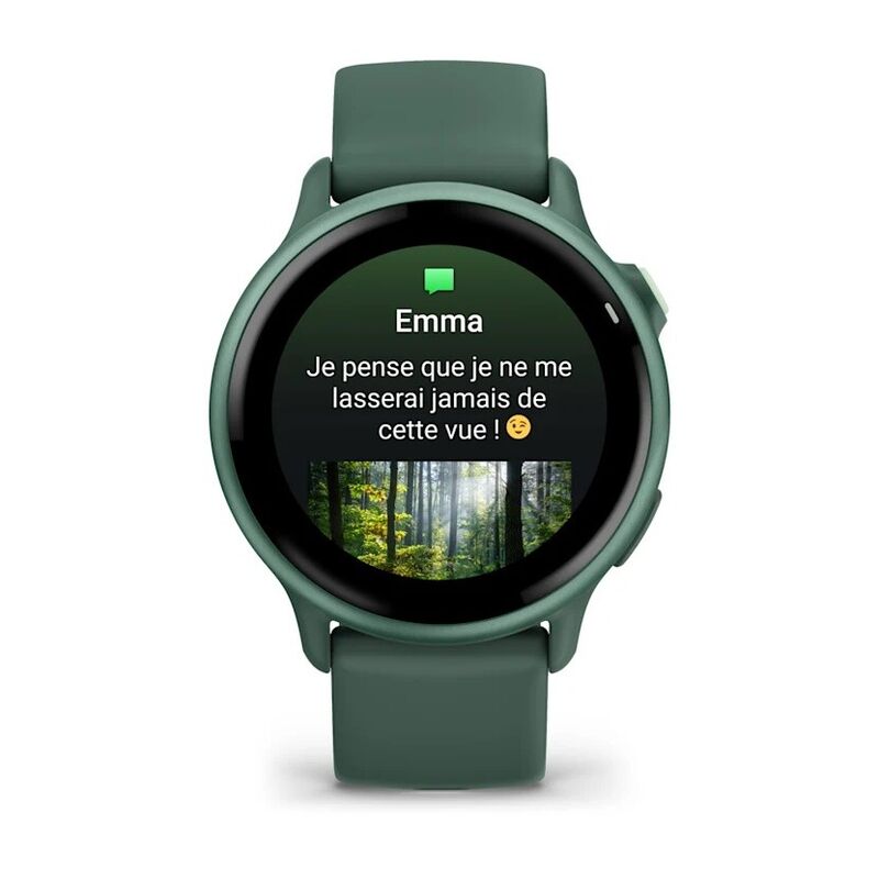 Смарт-часы Garmin Vivoactive 6 - 42 mm, Яшмовый, зеленый силиконовый ремешок
