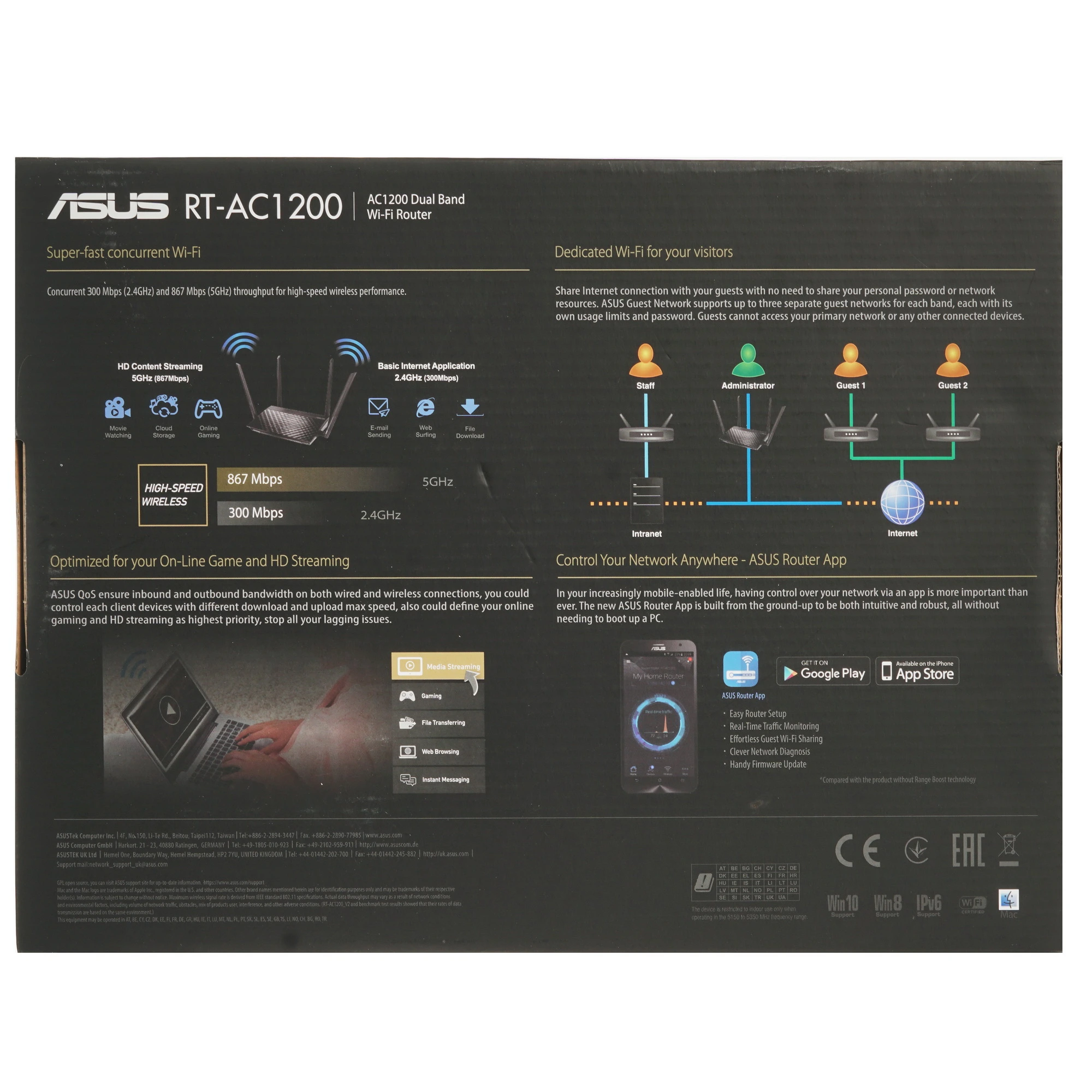 Беспроводной маршрутизатор ASUS RT-AC1200