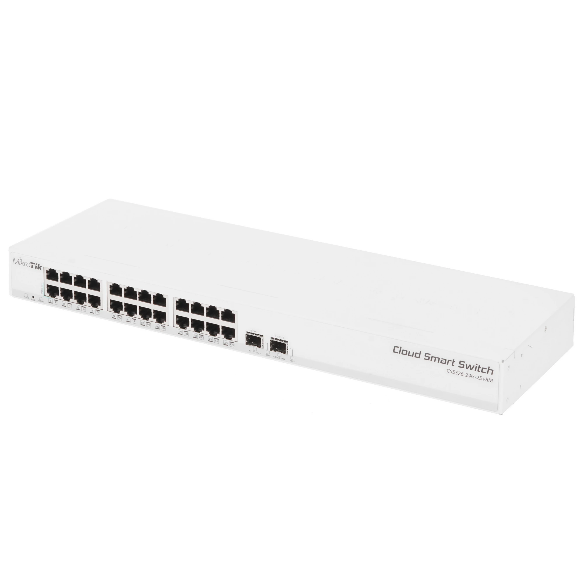 Коммутатор MikroTik CSS326-24G-2S+RM, 24 порта, 1 Гбит/с, Управляемый