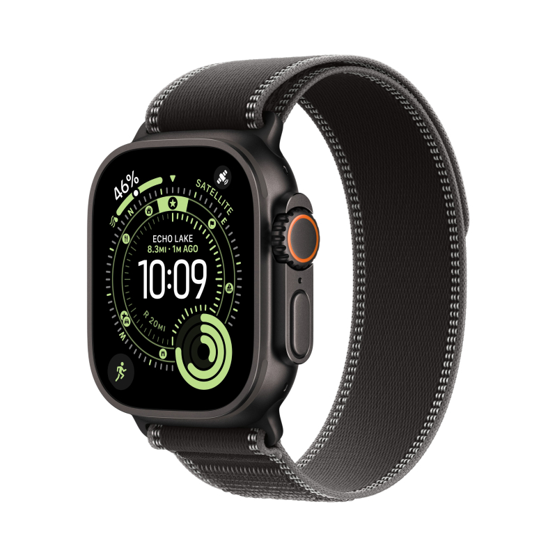 Смарт-часы Apple Watch Ultra 3 - 49 mm Black Titanium case | ремешок Trail Loop | Black/Charcoal, M/L