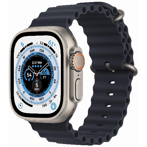 Смарт-часы Apple Watch Ultra - 49 mm корпус из титана | ремешок Ocean band | Midnight black