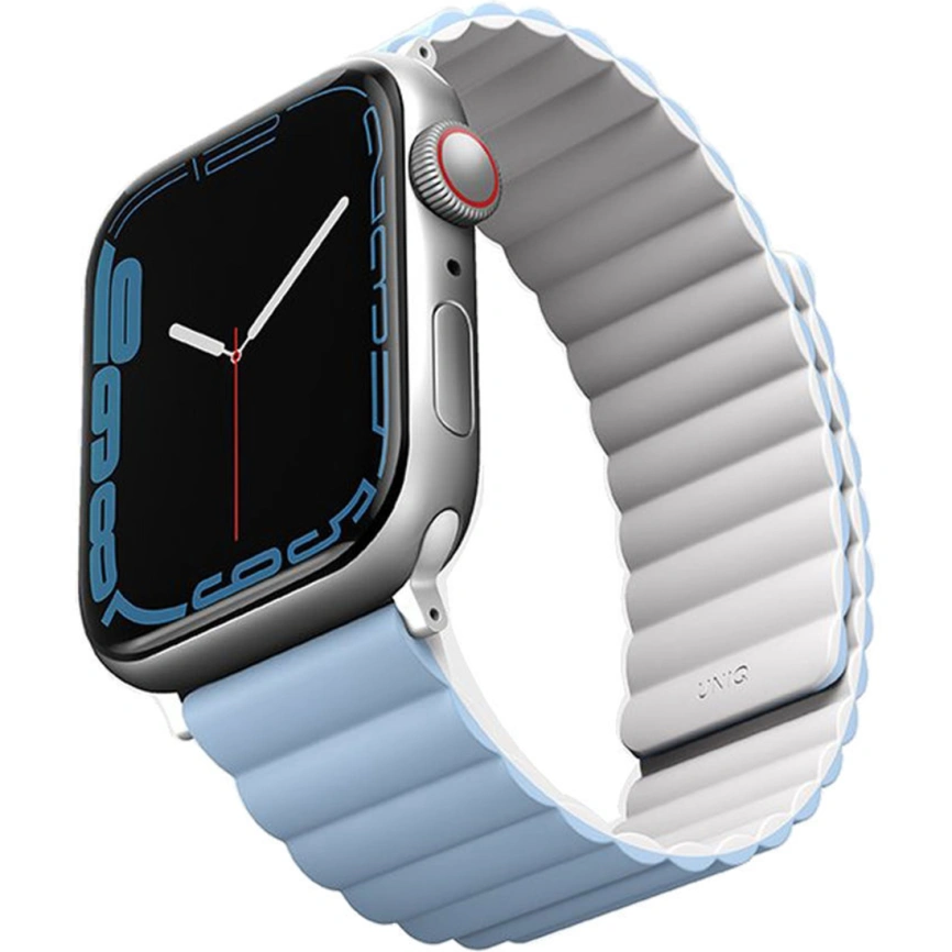 Ремешок Uniq Revix reversible Magnetic для Apple Watch 38/40/41 Голубой