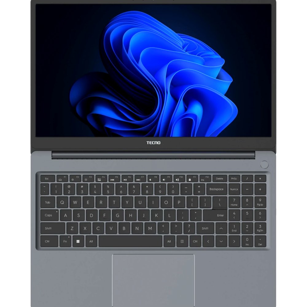 Ноутбук TECNO MegaBook K15SFA 71005000403 (15.6", AMD Ryzen 5 7535HS, 16 ГБ, 1 ТБ SSD) серый