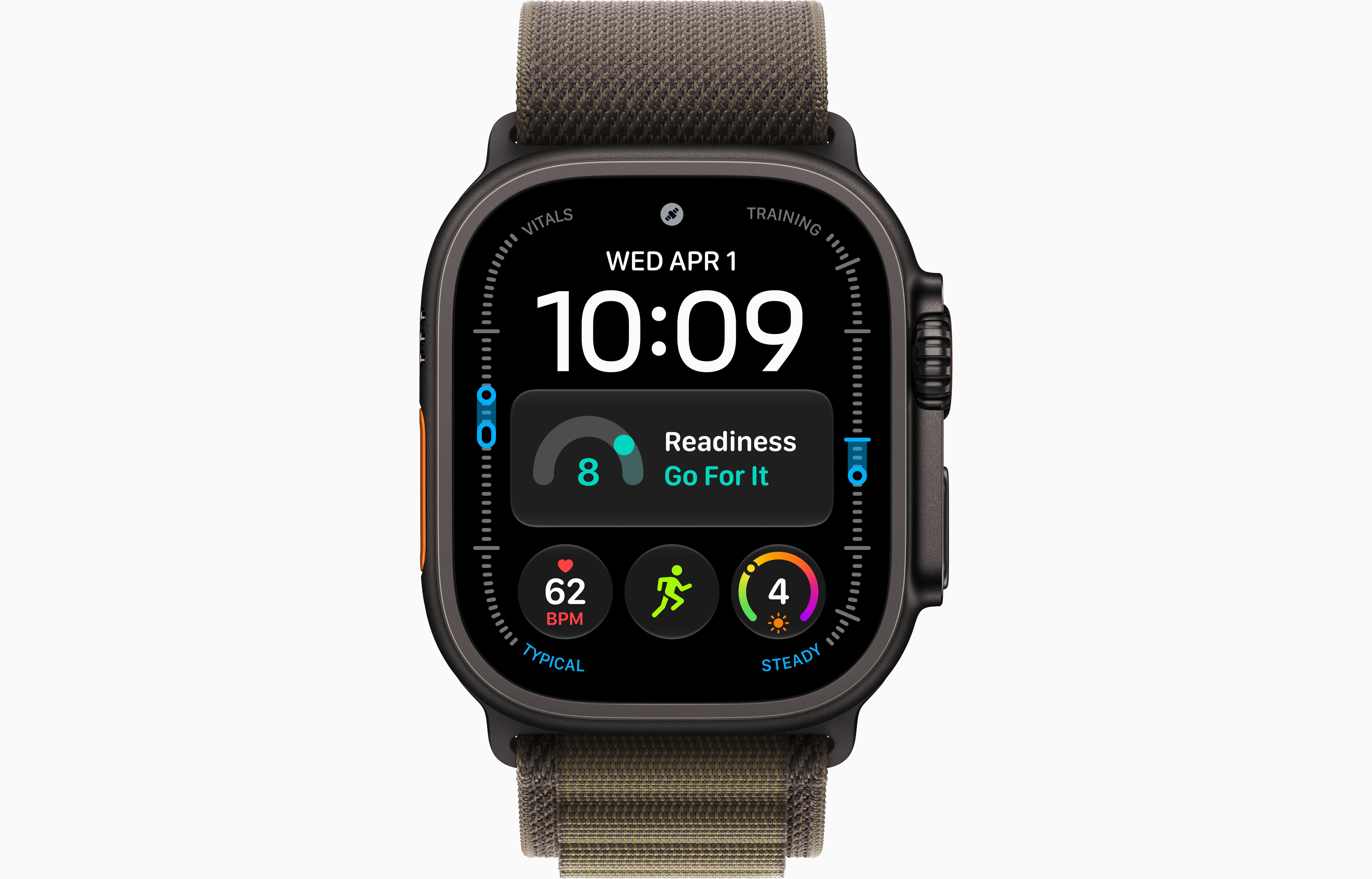 Смарт-часы Apple Watch Ultra 4, 49 мм, GPS + Cellular, Titanium Black, Alpine Loop Dark Olive, L