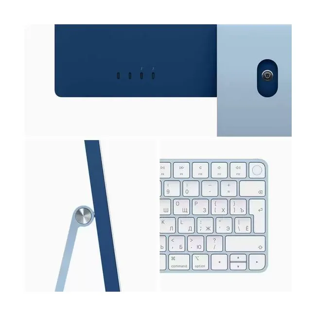 Моноблок Apple iMac 24" M1 8C CPU/8С GPU, 16 GB RAM, 512 GB SSD, русская раскладка, Синий