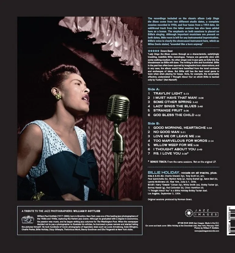 Виниловая пластинка HOLIDAY BILLIE - Lady Sings The Blues (Dark Blue)