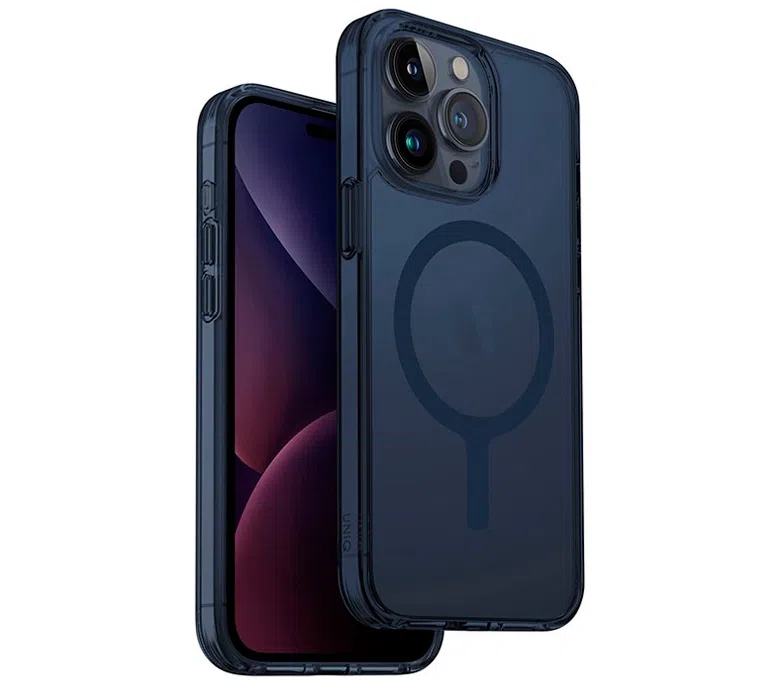Чехол Uniq LifePro Xtreme MagClick Charging для iPhone 15 Pro, Smoke Blue (IP6.1P(2023)-LXAFMSBLU)