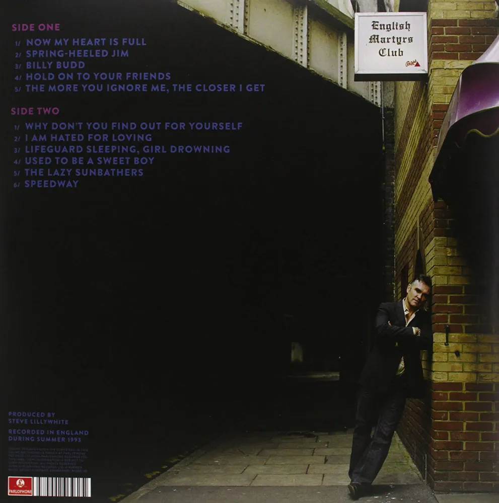 Виниловая пластинка MORRISSEY - Vauxhall And I (20th Anniversary Definitive Master)
