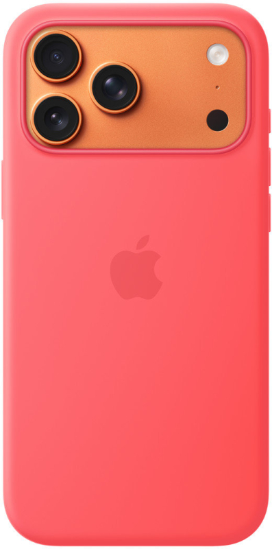 Чехол Apple для iPhone 17 Pro Max Silicone MagSafe, ярка гуава