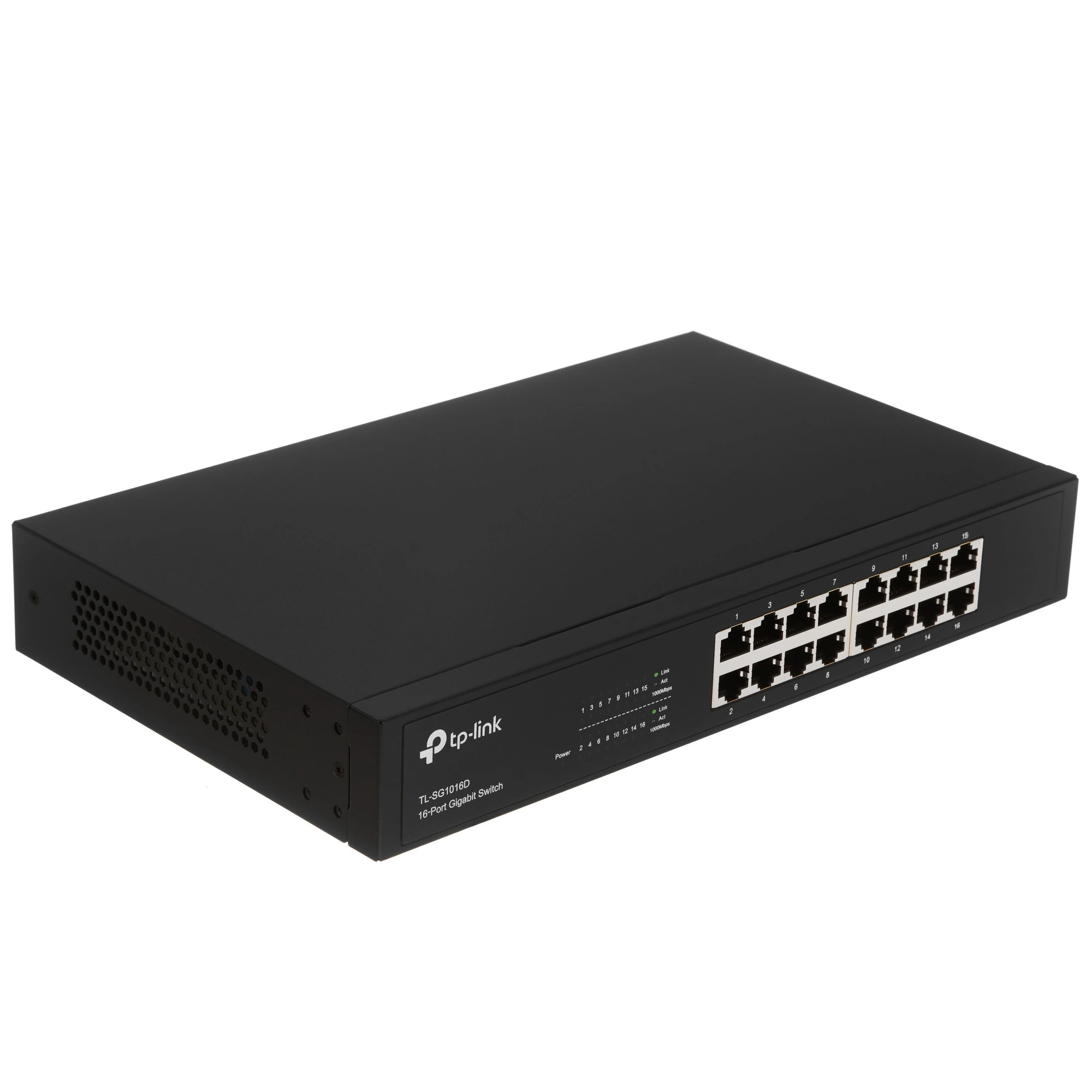 Коммутатор TP-Link TL-SG1016, 16 портов, 10/100/1000 Мбит/с, Неуправляемый