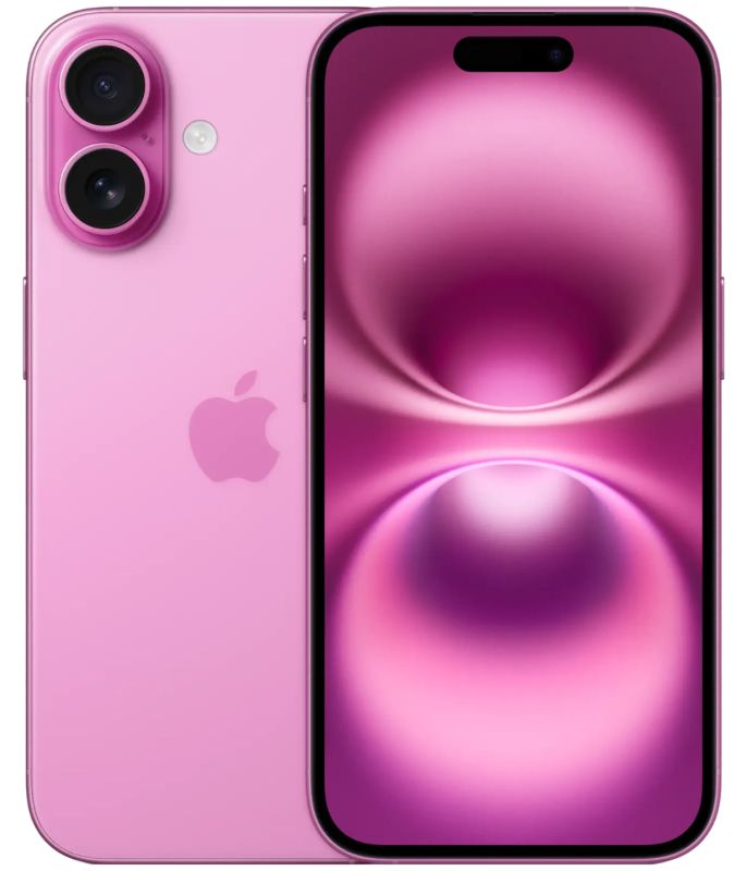 Смартфон Apple iPhone 16 DualSim 256 ГБ Розовый Смартфон Apple iPhone 16 DualSim 256 ГБ Розовый