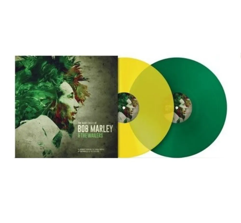 Виниловая пластинка MANY FACES OF - Bob Marley (Yellow/Green Transparent)