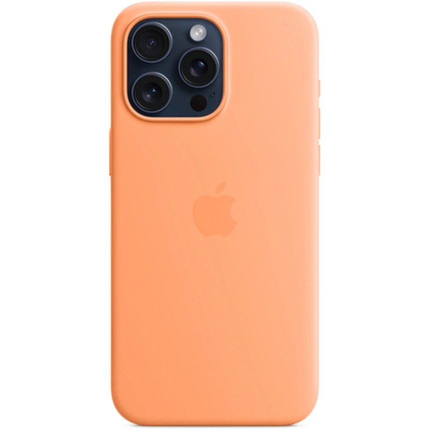 Силиконовый чехол Apple MagSafe для iPhone 15 Pro, Orange Sorbet