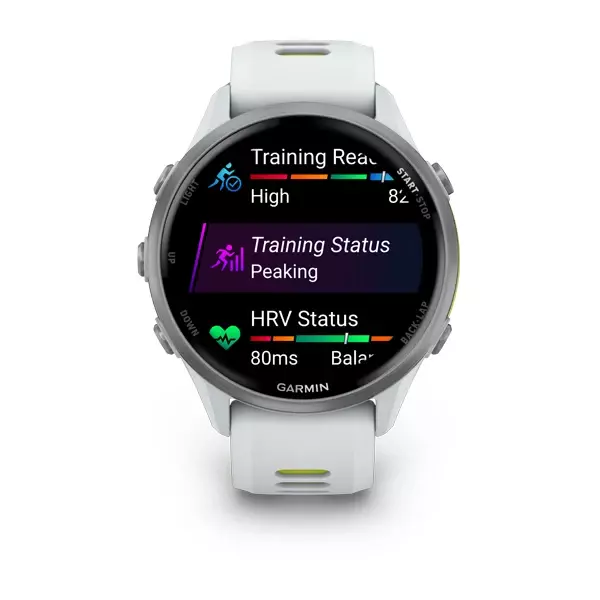 Часы Garmin Forerunner 970 Silver White-Yellow  