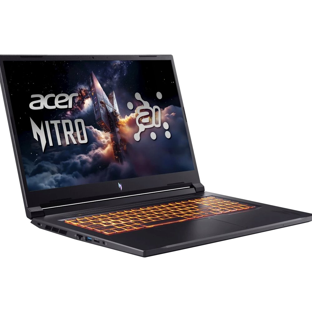 Ноутбук Acer Nitro V 17 AI ANV17-41 NH.QYVCD.008 (17.3", AMD Ryzen 5 240, 16 ГБ, 1 ТБ SSD, RTX 5060 8 ГБ, 144 Гц) NH.QYVCD.008, черный