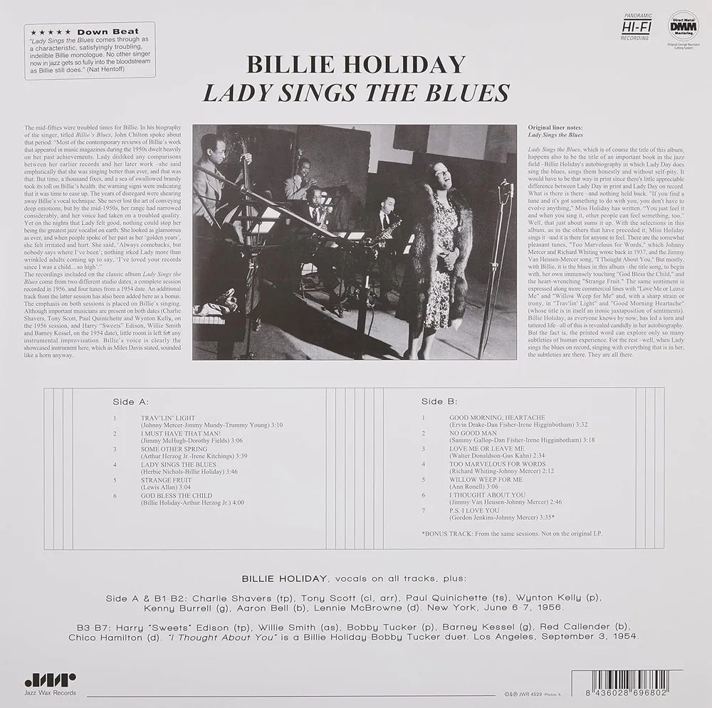Виниловая пластинка HOLIDAY BILLIE - Lady Sings The Blues
