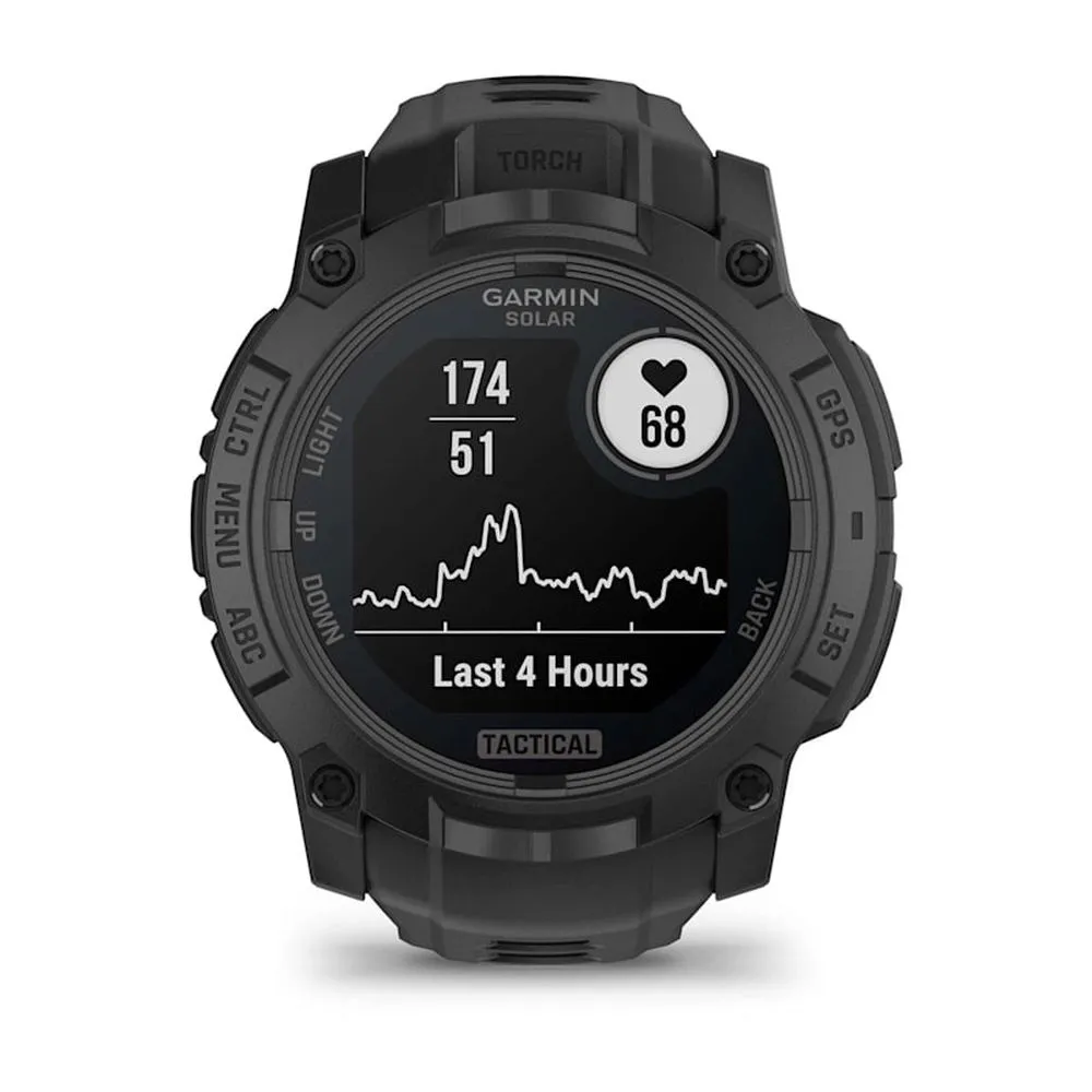 Смарт-часы Garmin Instinct 3 Tactical Edition - 50 mm, Solar, Черный, черный ремешок