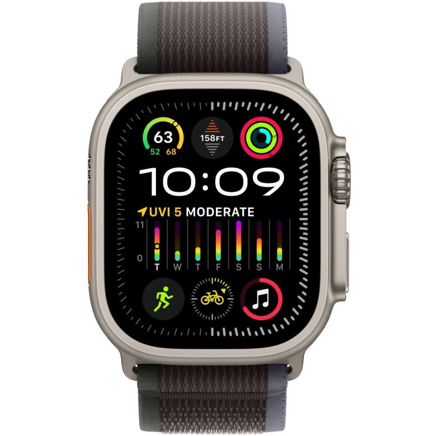 Смарт-часы Apple Watch Ultra 2 - 49 mm ремешок Trail Loop | blue/black, S/M