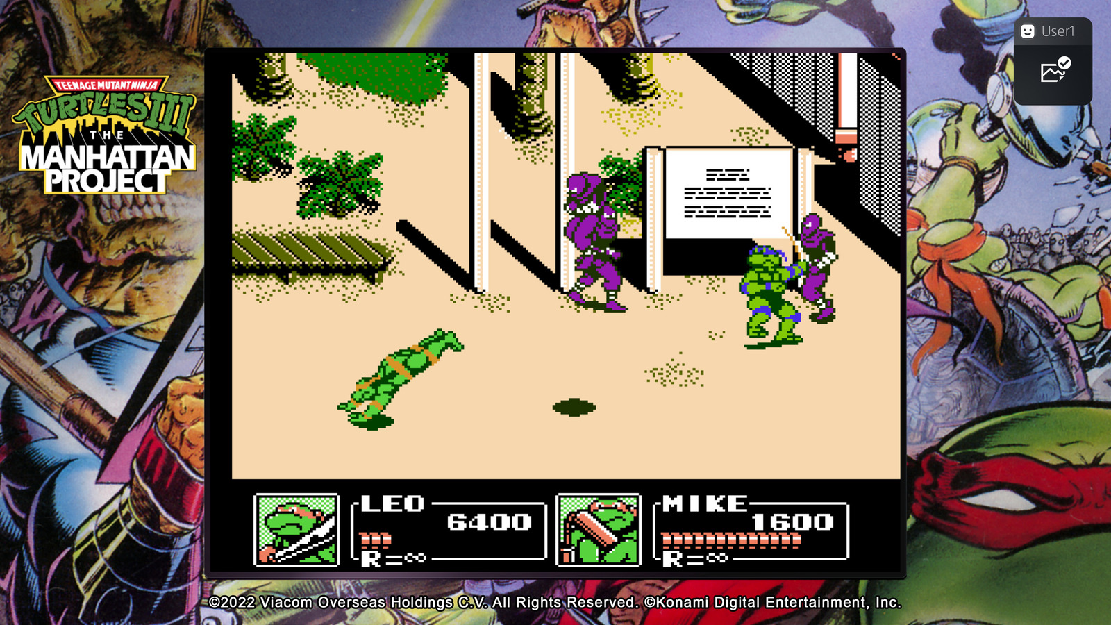 Игра Teenage Mutant Ninja Turtles: The Cowabunga Collection, английский язык (PS4)