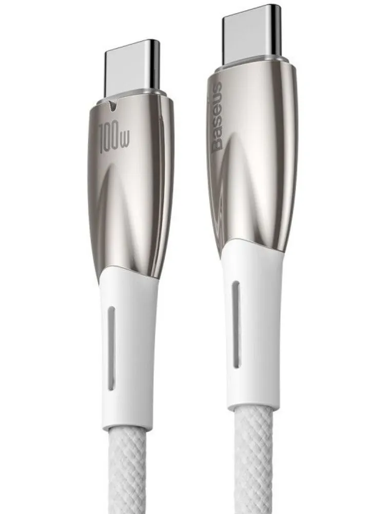 Кабель BASEUS Gem Fast Charging Data Cable USB-C 100W 1 м Белый