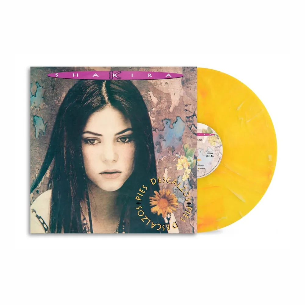 Виниловая пластинка SHAKIRA - Pies Descalzos (30th Anniversary) (Vibrant Yellow W/ Red Swirl Marble)