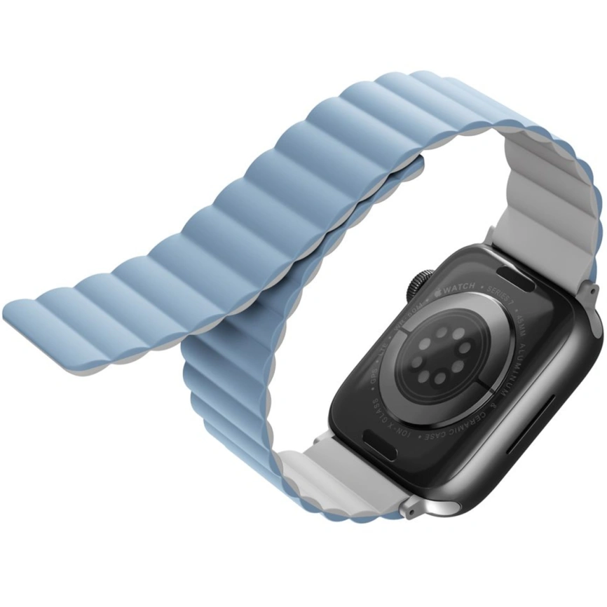 Ремешок Uniq Revix reversible Magnetic для Apple Watch 38/40/41 Голубой