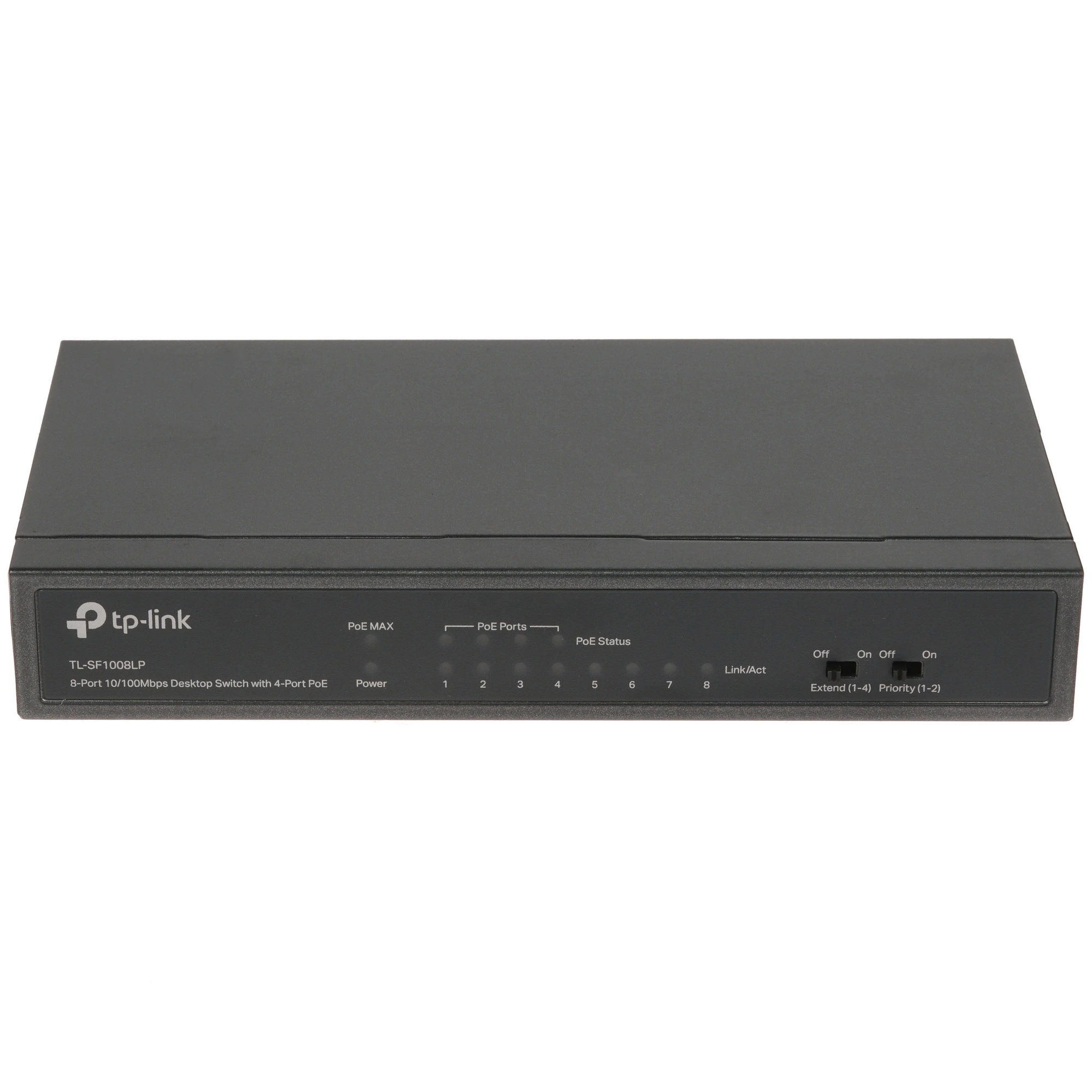 Коммутатор TP-Link TL-SF1008LP, 8 портов (4xPoE), 10/100 Мбит/с, неуправляемый