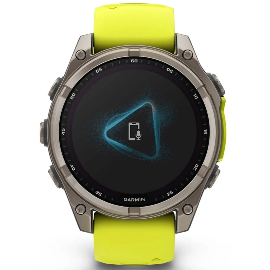 Смарт-часы Garmin Fenix 8 47mm Solar Sapphire (010-02906-21) Carbon Gray DLC Titanium with Yellow/Graphite Silicone Band