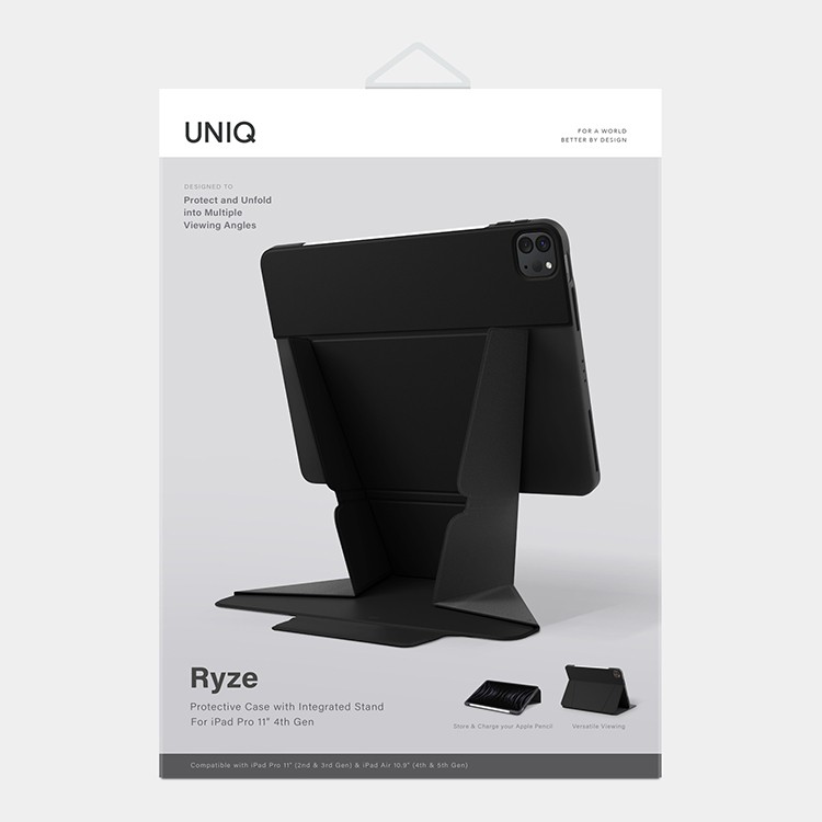 Чехол Uniq Ryze для iPad Pro 11" (2021) - Air 10.9" (2022) Черный