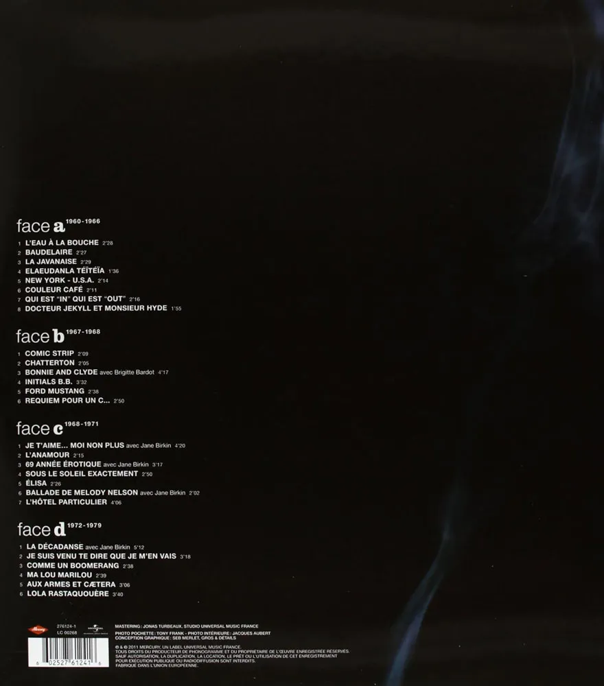 Виниловая пластинка GAINSBOURG SERGE - Double Best Of - Comme Un Boomerang