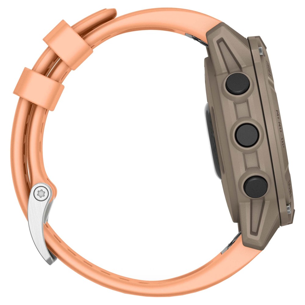 Смарт-часы Garmin Descent G2 - 45 mm, Сиренево-бежевый (палома), нежно-розовый силиконовый ремешок